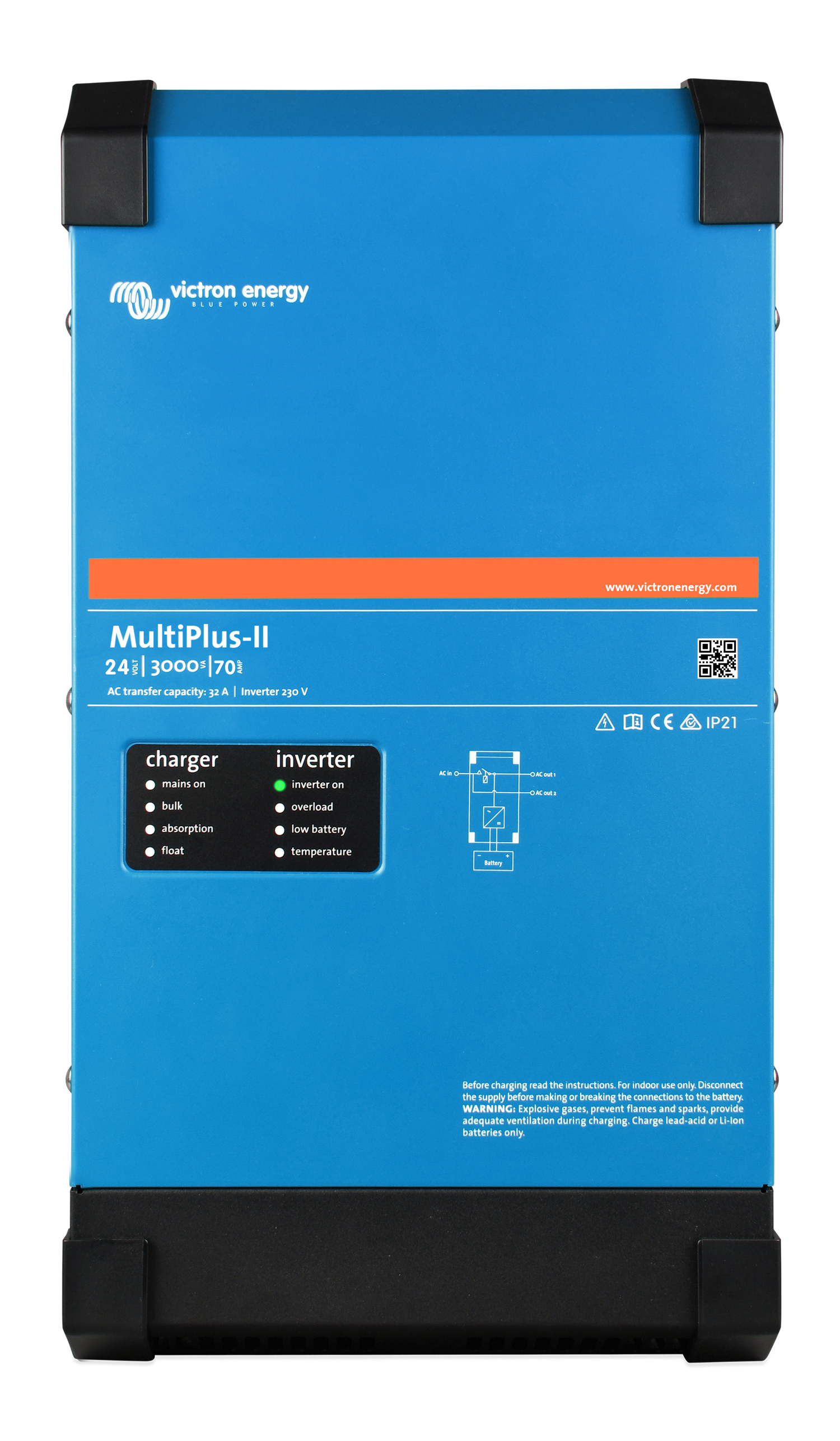 Victron Energy MultiPlus-II İnvertör/Şarj Cihazı II 24/3000/70-32