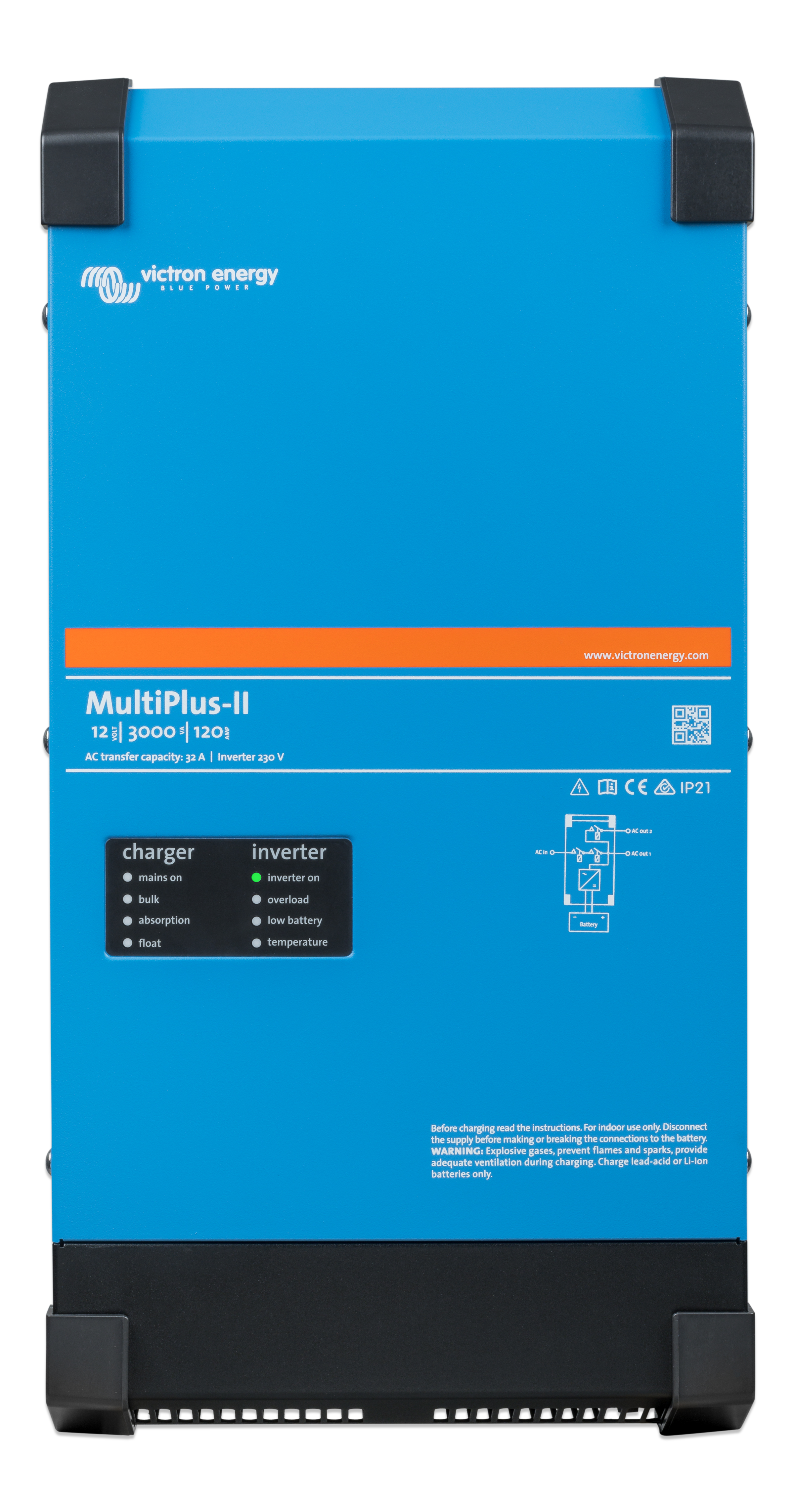 Victron Energy Multiplus-II İnvertör/Şarj Cihazı 12/3000/120-32 
